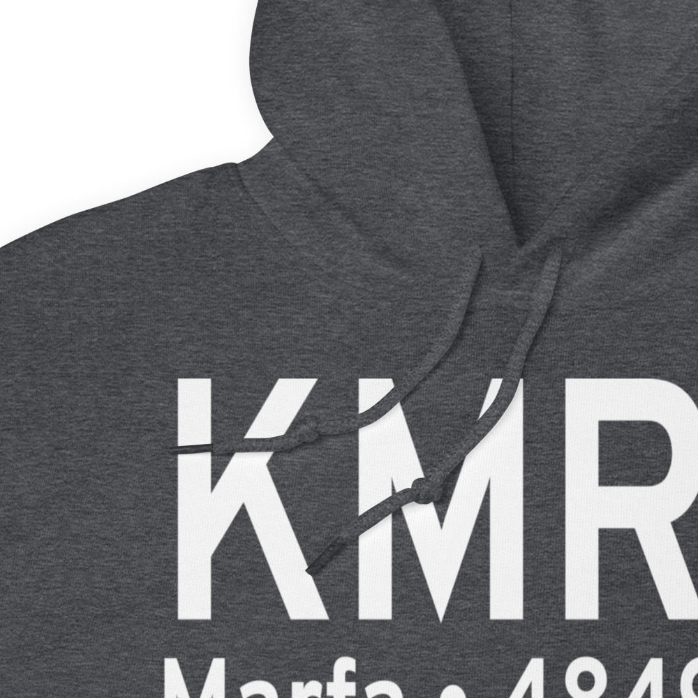 Marfa Municipal Airport (KMRF) ICAO Hoodie Sweatshirt 