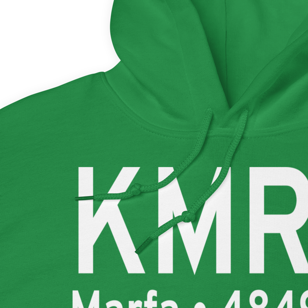 Marfa Municipal Airport (KMRF) ICAO Hoodie Sweatshirt 
