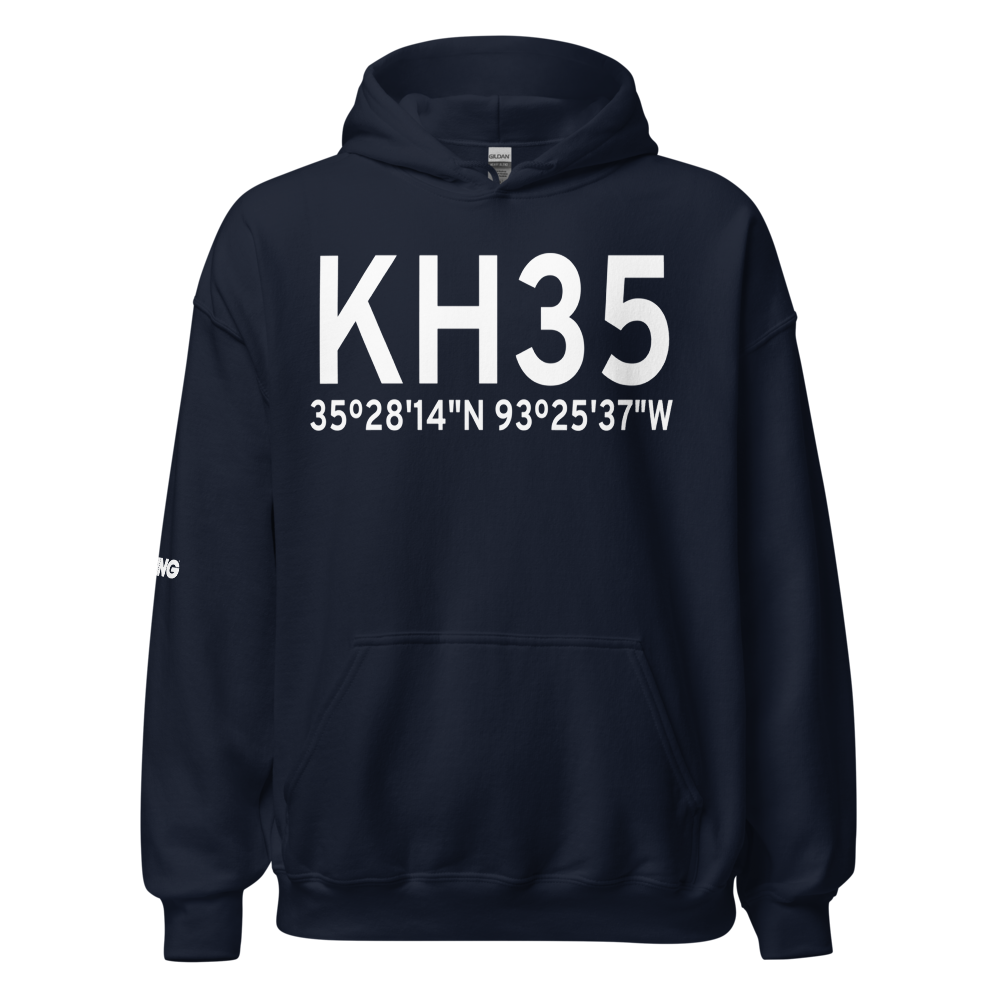 Clarksville Municipal Airport (KH35) ICAO Hoodie Sweatshirt 