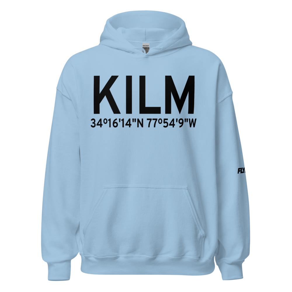 Wilmington International Airport (KILM) ICAO Hoodie Sweatshirt 