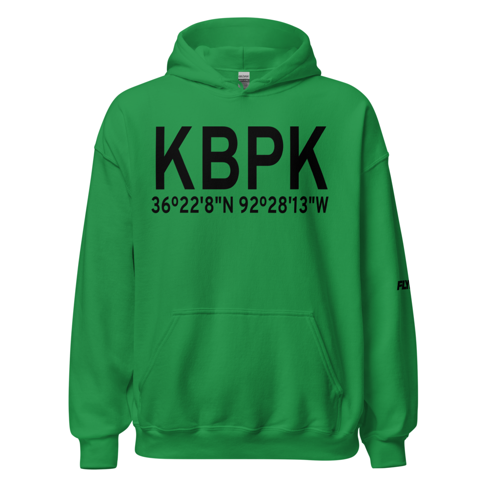 Ozark Regional Airport (KBPK) ICAO Hoodie Sweatshirt 