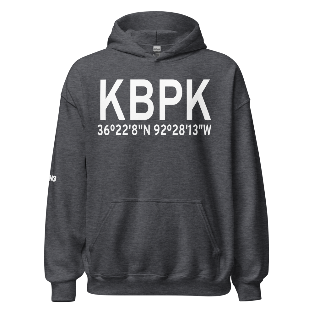 Ozark Regional Airport (KBPK) ICAO Hoodie Sweatshirt 