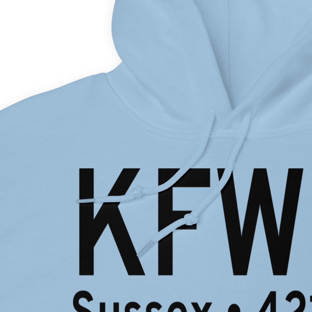 Sussex Airport (KFWN) ICAO Hoodie Sweatshirt 