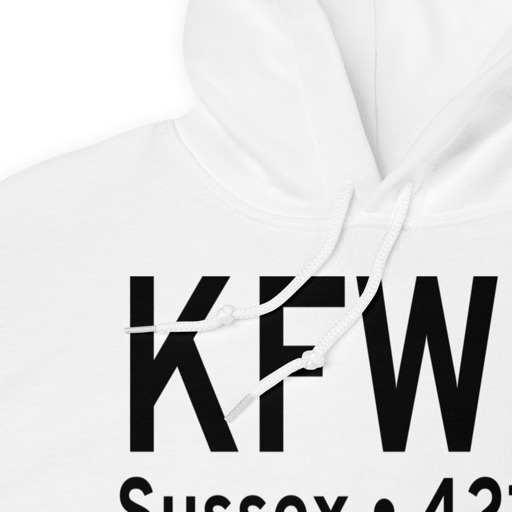 Sussex Airport (KFWN) ICAO Hoodie Sweatshirt 