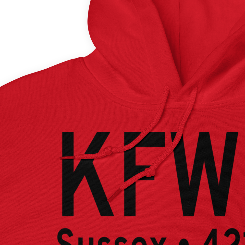Sussex Airport (KFWN) ICAO Hoodie Sweatshirt 