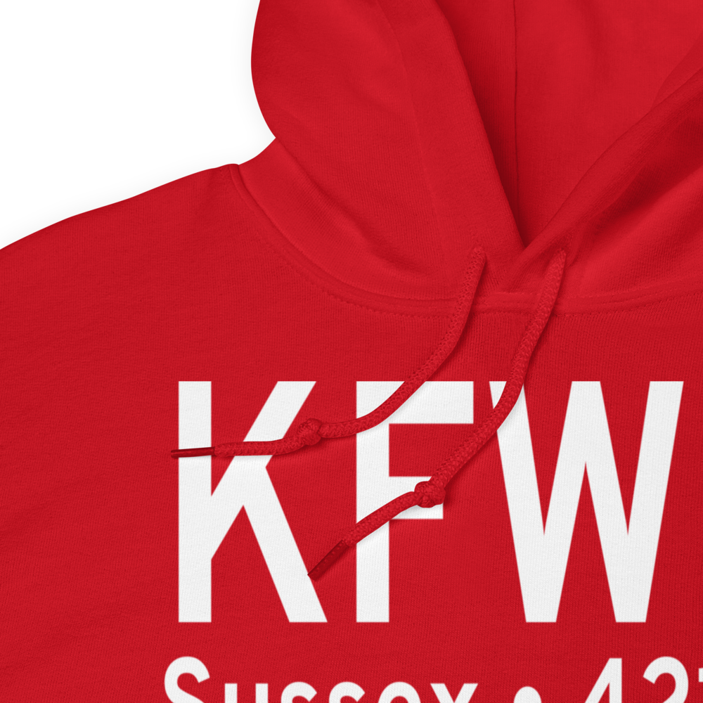 Sussex Airport (KFWN) ICAO Hoodie Sweatshirt 