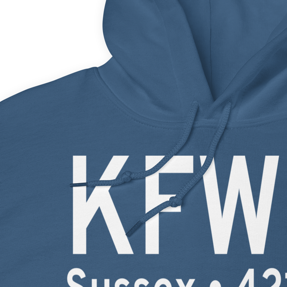 Sussex Airport (KFWN) ICAO Hoodie Sweatshirt 