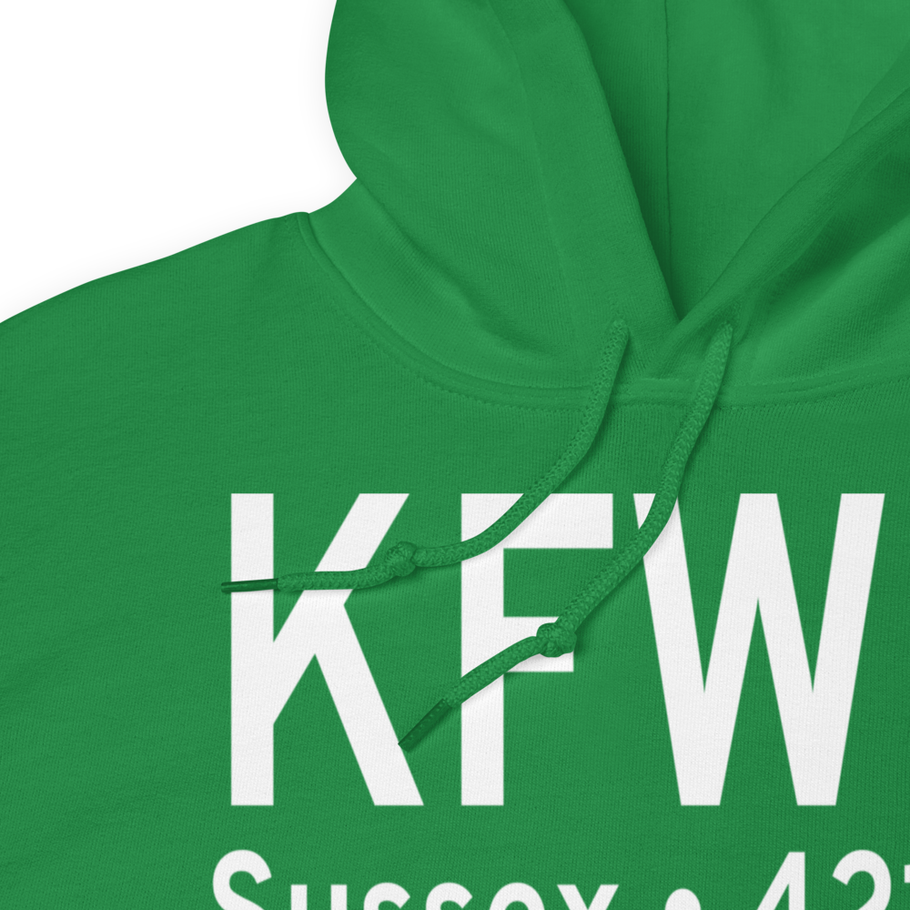Sussex Airport (KFWN) ICAO Hoodie Sweatshirt 