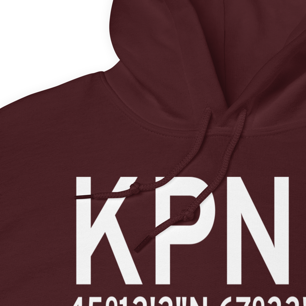 Princeton Municipal Airport (KPNN) ICAO Hoodie Sweatshirt 