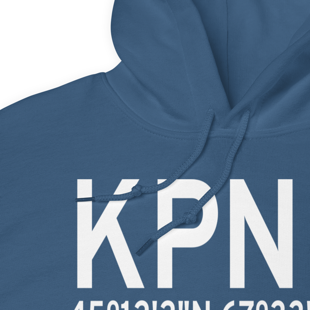 Princeton Municipal Airport (KPNN) ICAO Hoodie Sweatshirt 