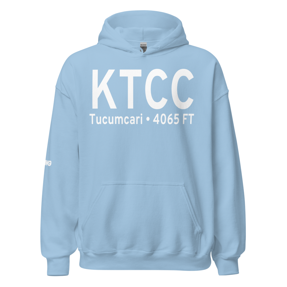 Tucumcari Municipal Airport (KTCC) ICAO Hoodie Sweatshirt 
