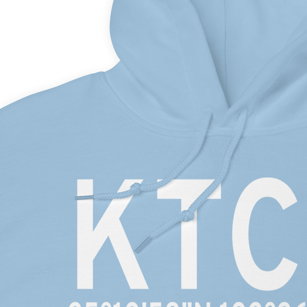 Tucumcari Municipal Airport (KTCC) ICAO Hoodie Sweatshirt 