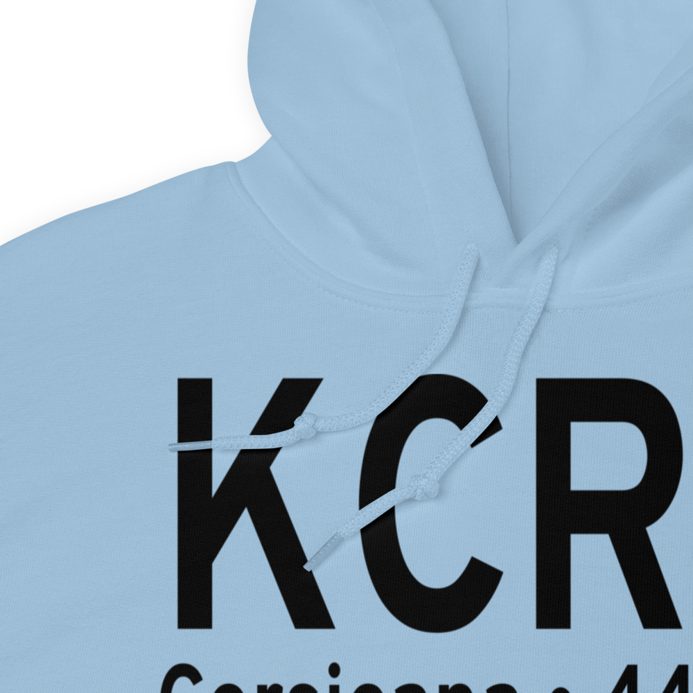 C David Campbell Field Corsicana Municipal Airport (KCRS) ICAO Hoodie Sweatshirt 