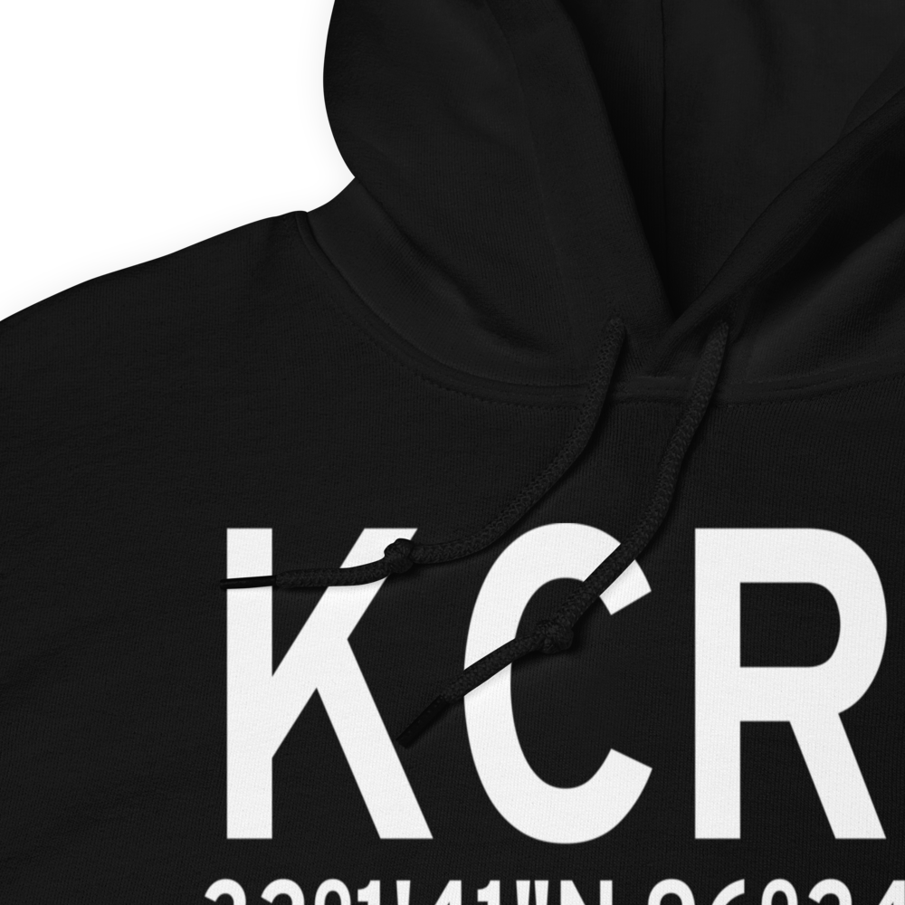 C David Campbell Field Corsicana Municipal Airport (KCRS) ICAO Hoodie Sweatshirt 