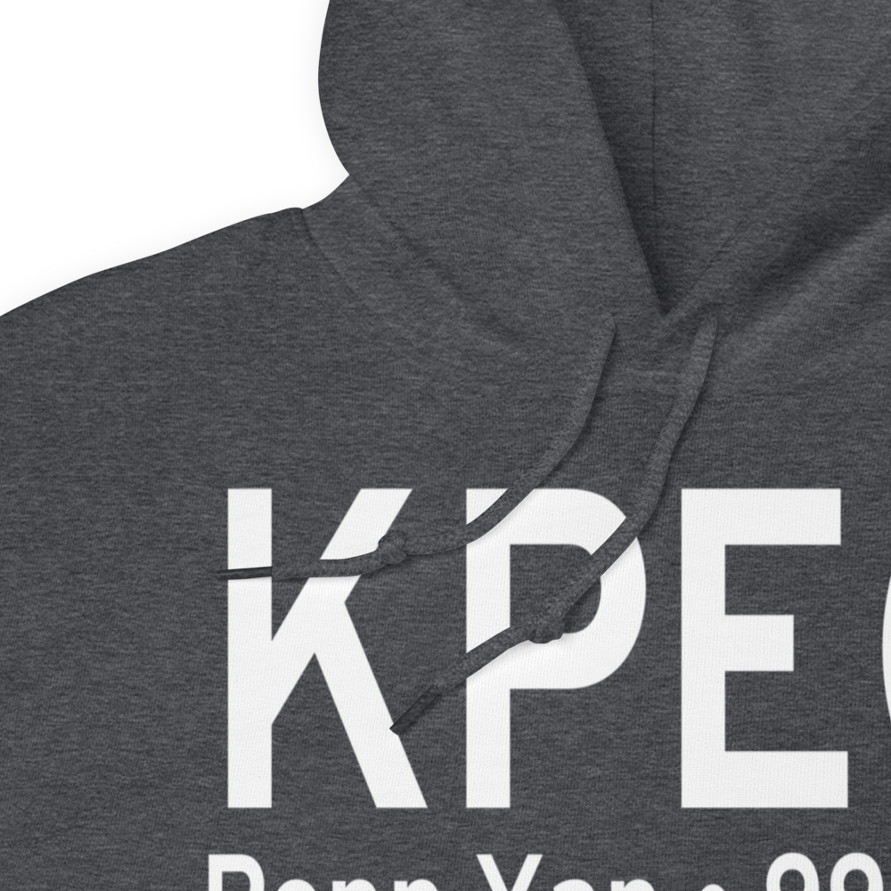 Penn Yan Airport (KPEO) ICAO Hoodie Sweatshirt 