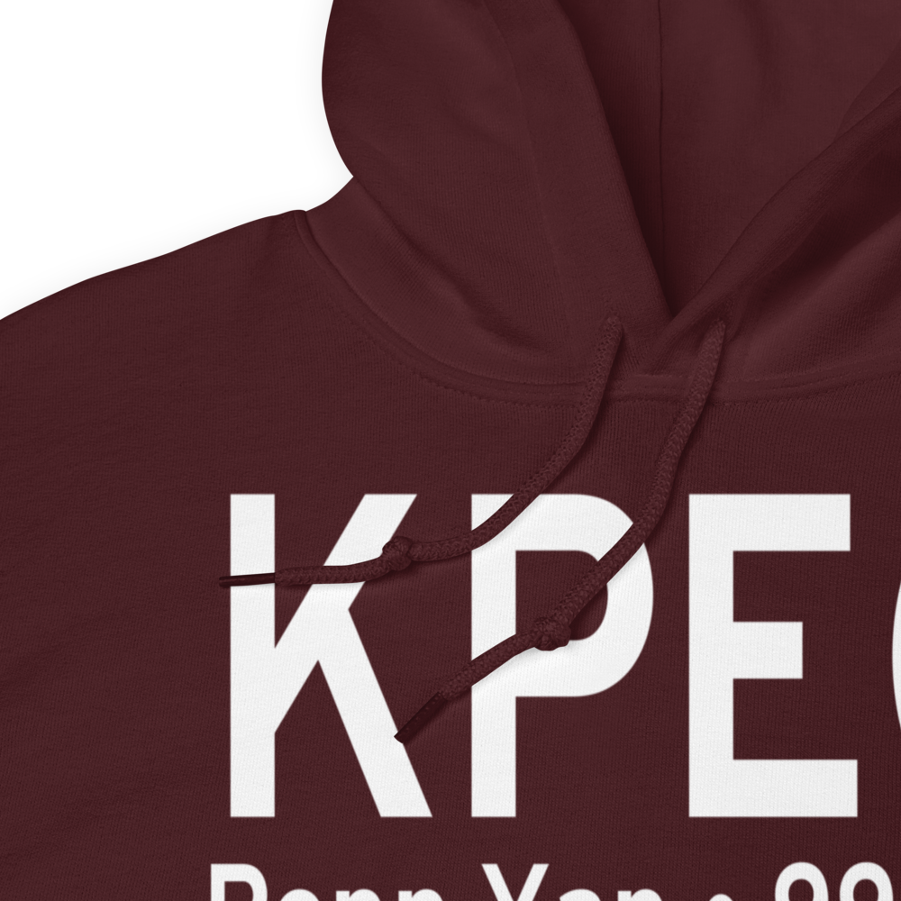 Penn Yan Airport (KPEO) ICAO Hoodie Sweatshirt 