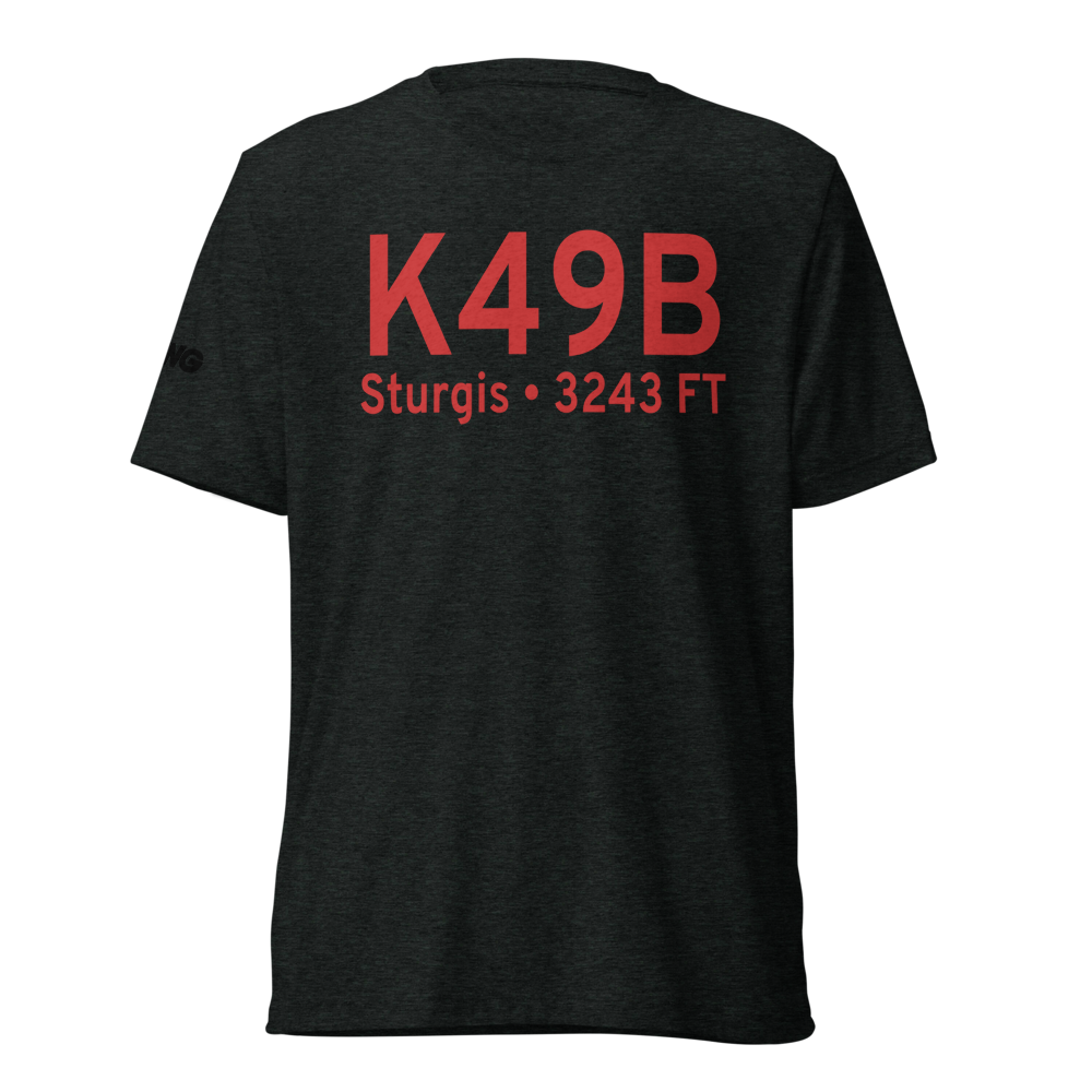 Sturgis Municipal Airport (K49B) ICAO Tri-blend T-Shirt 