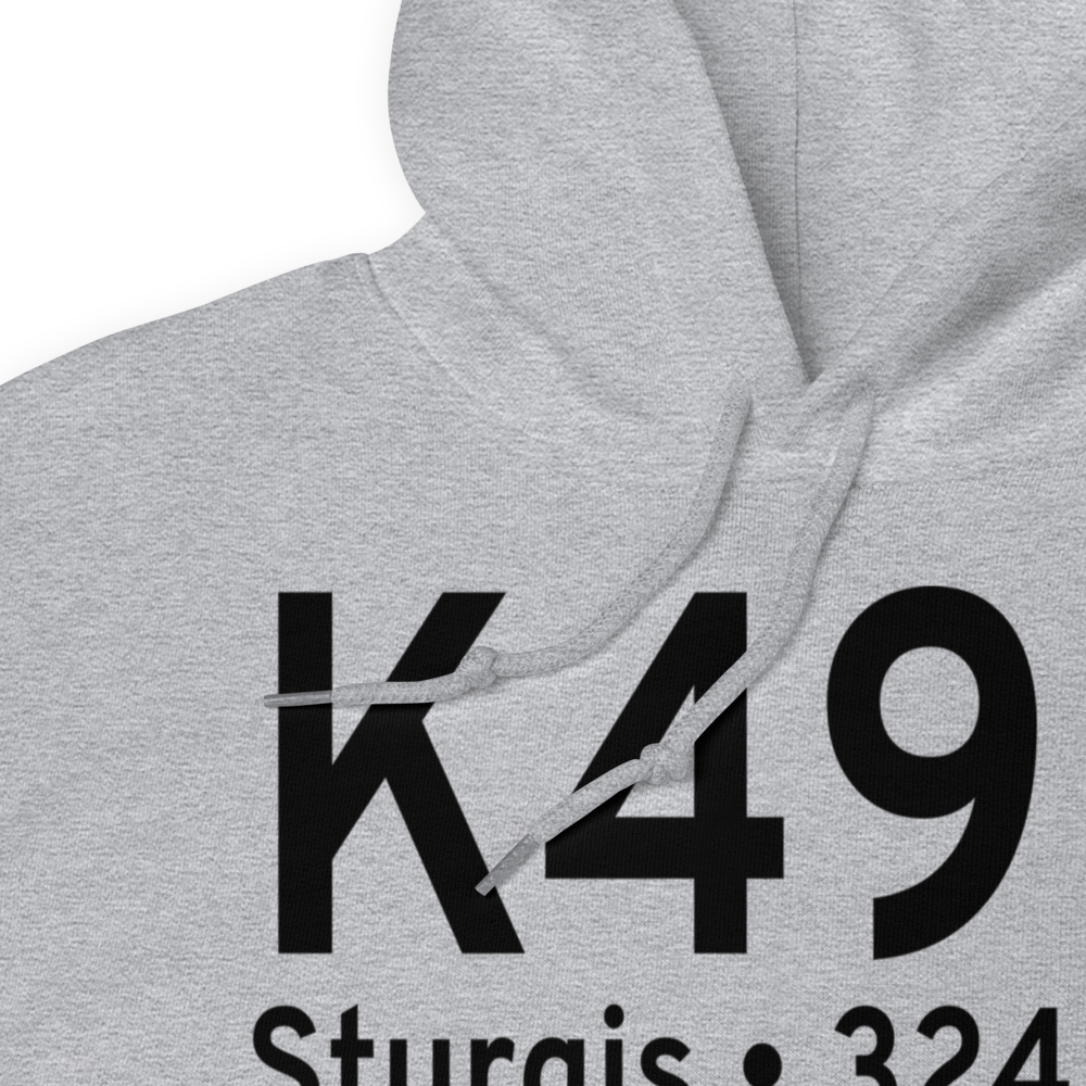 Sturgis Municipal Airport (K49B) ICAO Hoodie Sweatshirt 