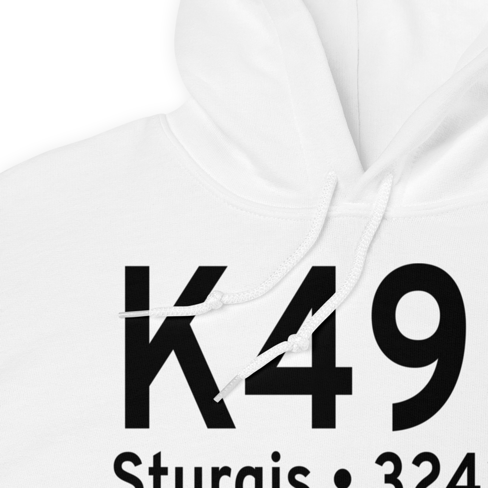 Sturgis Municipal Airport (K49B) ICAO Hoodie Sweatshirt 