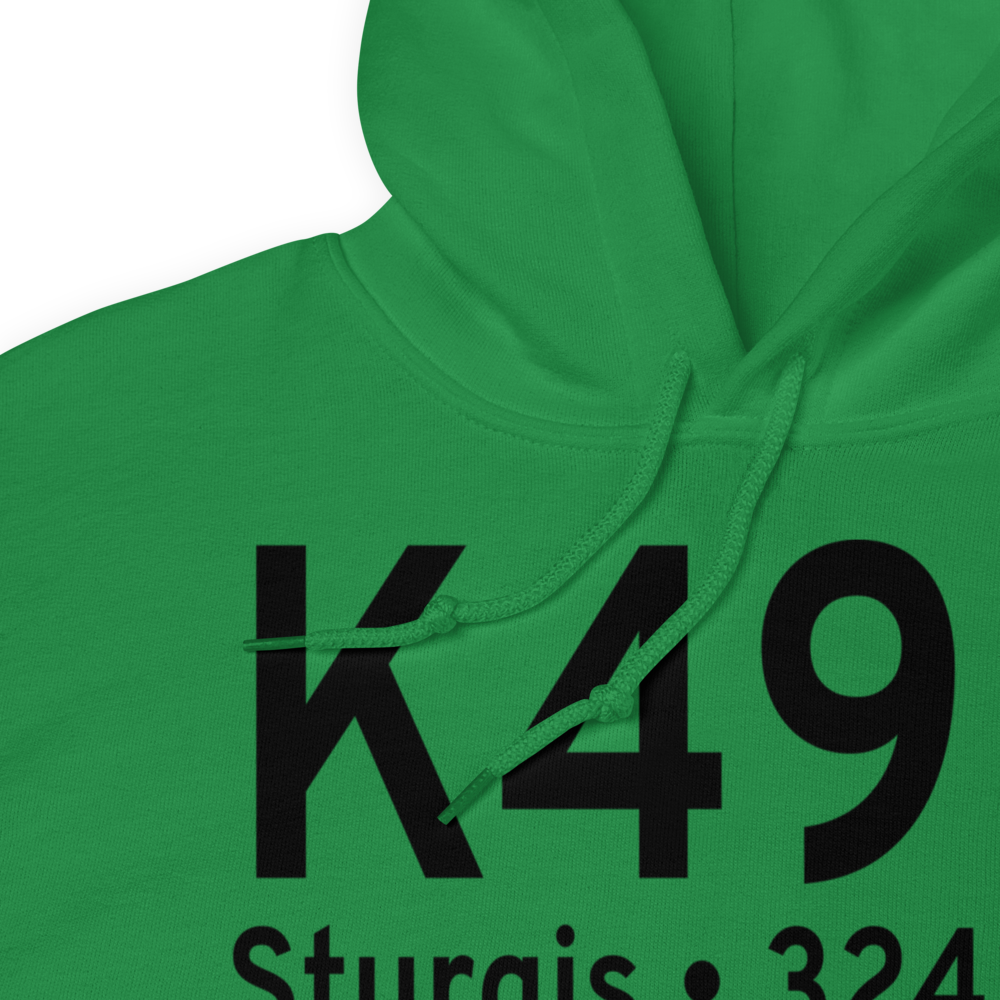 Sturgis Municipal Airport (K49B) ICAO Hoodie Sweatshirt 