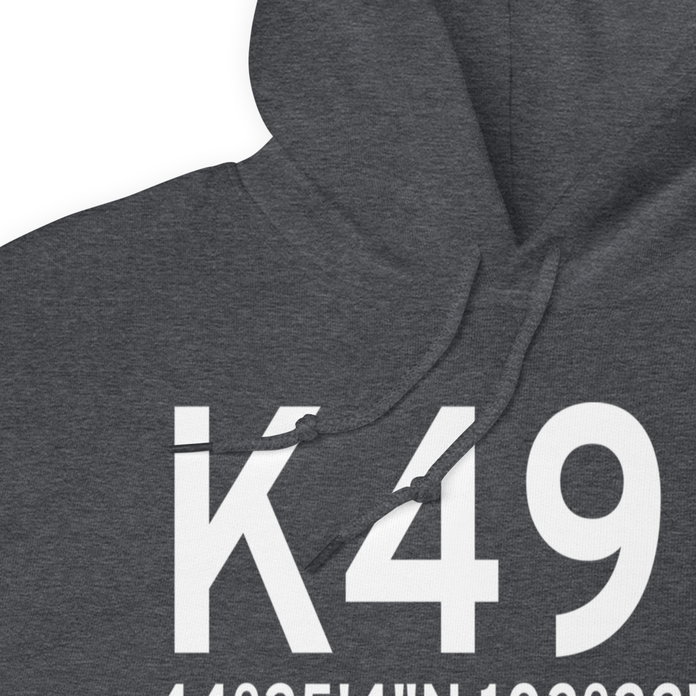 Sturgis Municipal Airport (K49B) ICAO Hoodie Sweatshirt 