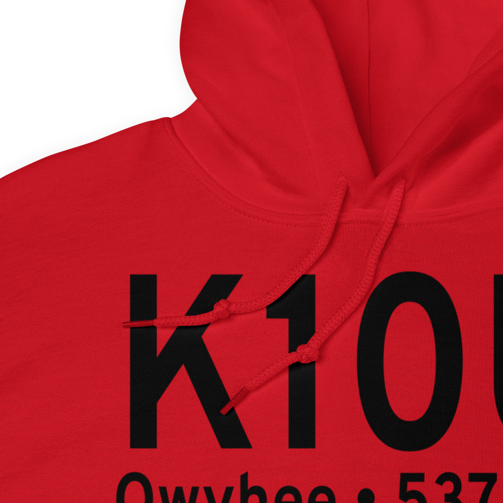 Owyhee Airport (K10U) ICAO Hoodie Sweatshirt 