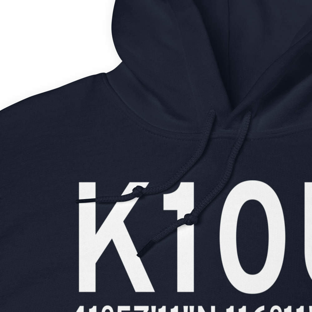 Owyhee Airport (K10U) ICAO Hoodie Sweatshirt 