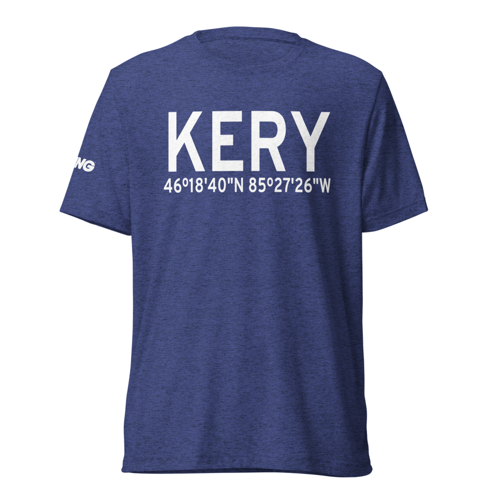 Luce County Airport (KERY) ICAO Tri-blend T-Shirt 