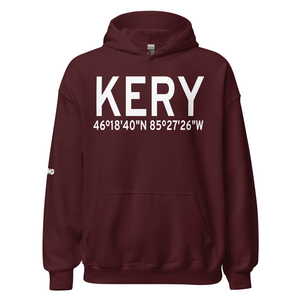 Luce County Airport (KERY) ICAO Hoodie Sweatshirt 