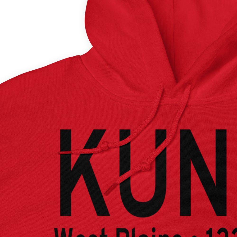 West Plains Municipal Airport (KUNO) ICAO Hoodie Sweatshirt 