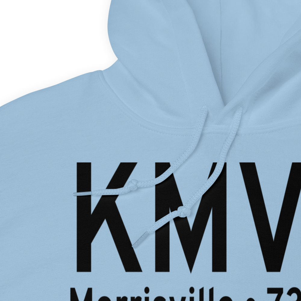 Morrisville Stowe State Airport (KMVL) ICAO Hoodie Sweatshirt 