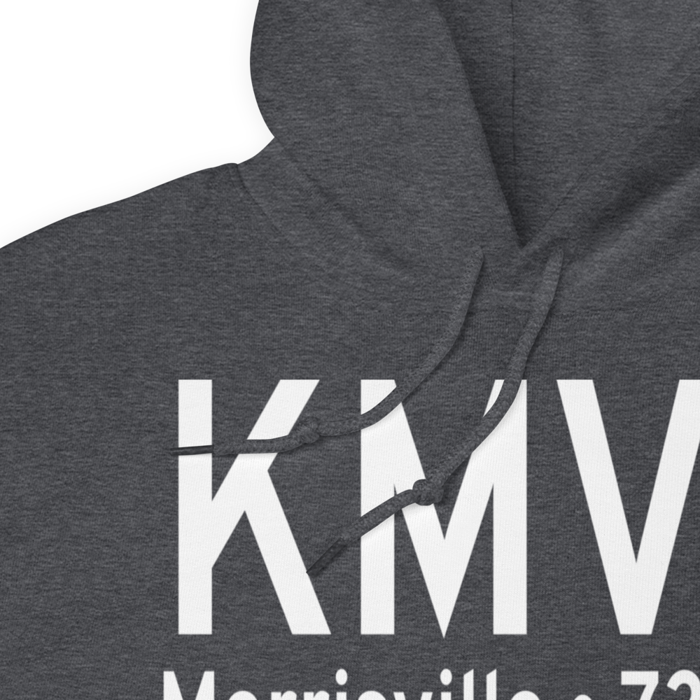 Morrisville Stowe State Airport (KMVL) ICAO Hoodie Sweatshirt 