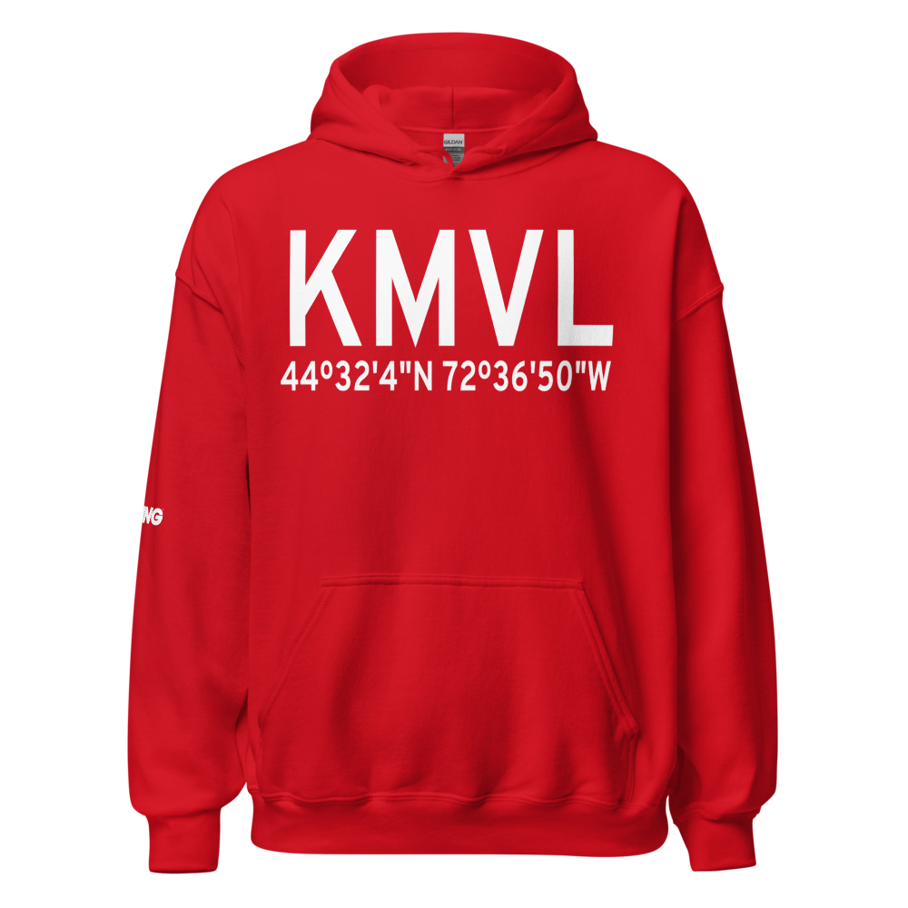 Morrisville Stowe State Airport (KMVL) ICAO Hoodie Sweatshirt 