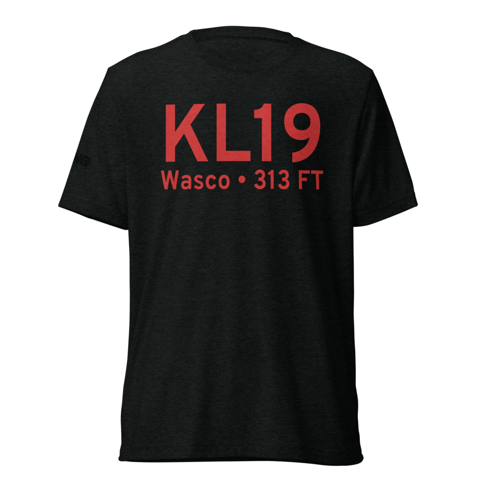 Wasco Kern County Airport (KL19) ICAO Tri-blend T-Shirt 