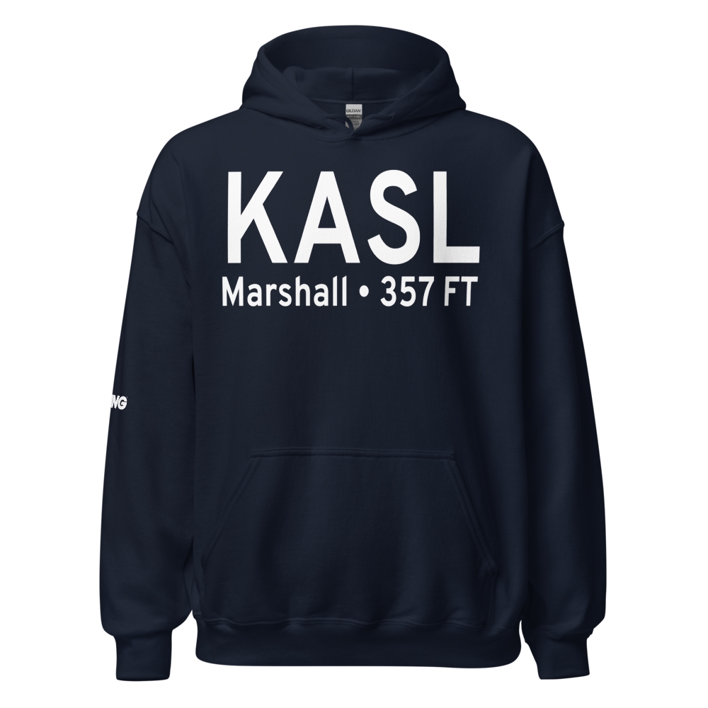 Harrison County Airport (KASL) ICAO Hoodie Sweatshirt 