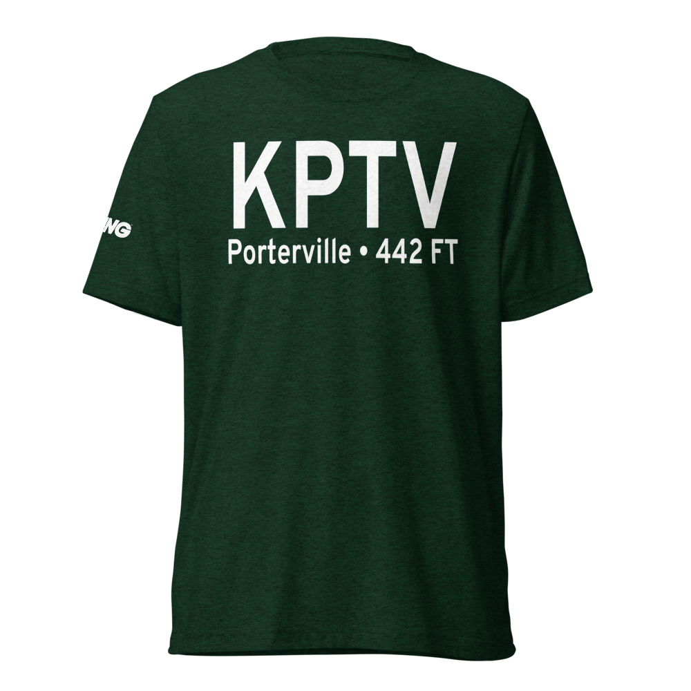 Porterville Municipal Airport (KPTV) ICAO Tri-blend T-Shirt 