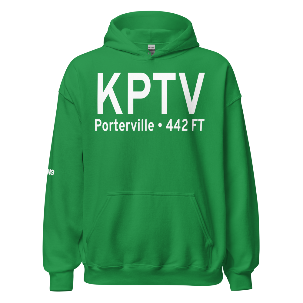 Porterville Municipal Airport (KPTV) ICAO Hoodie Sweatshirt 