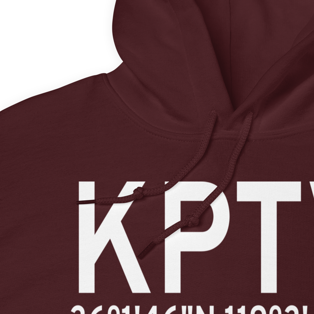 Porterville Municipal Airport (KPTV) ICAO Hoodie Sweatshirt 