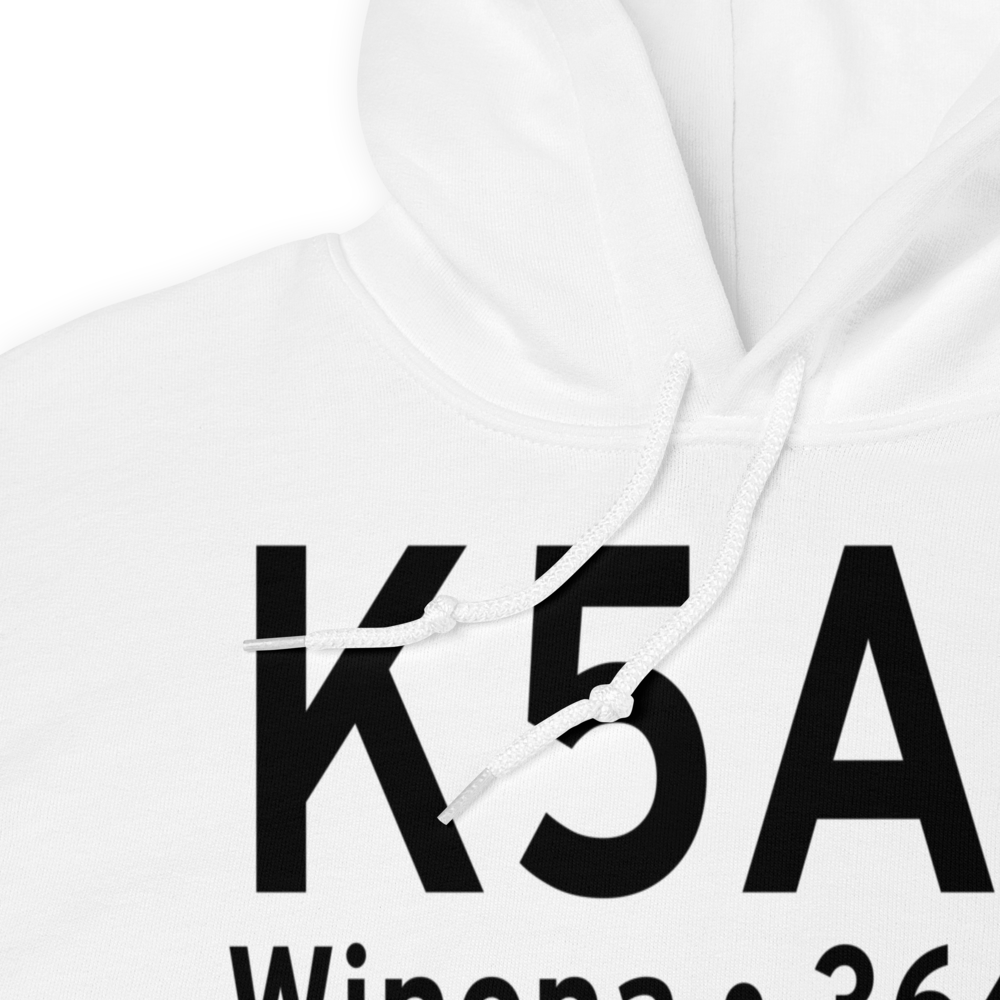 Winona–Montgomery County Airport (K5A6) ICAO Hoodie Sweatshirt 