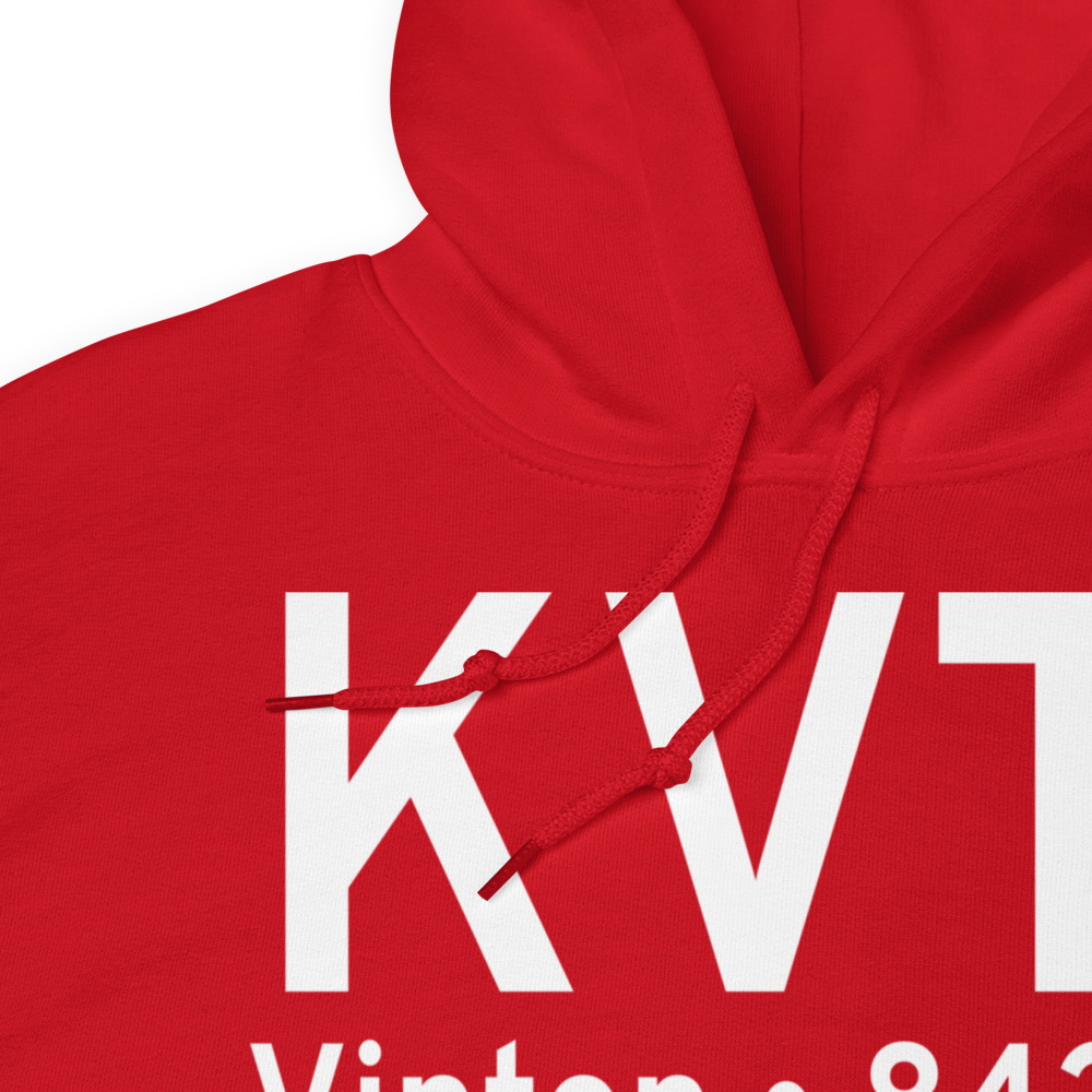 Vinton Veterans Memorial Airpark (KVTI) ICAO Hoodie Sweatshirt 