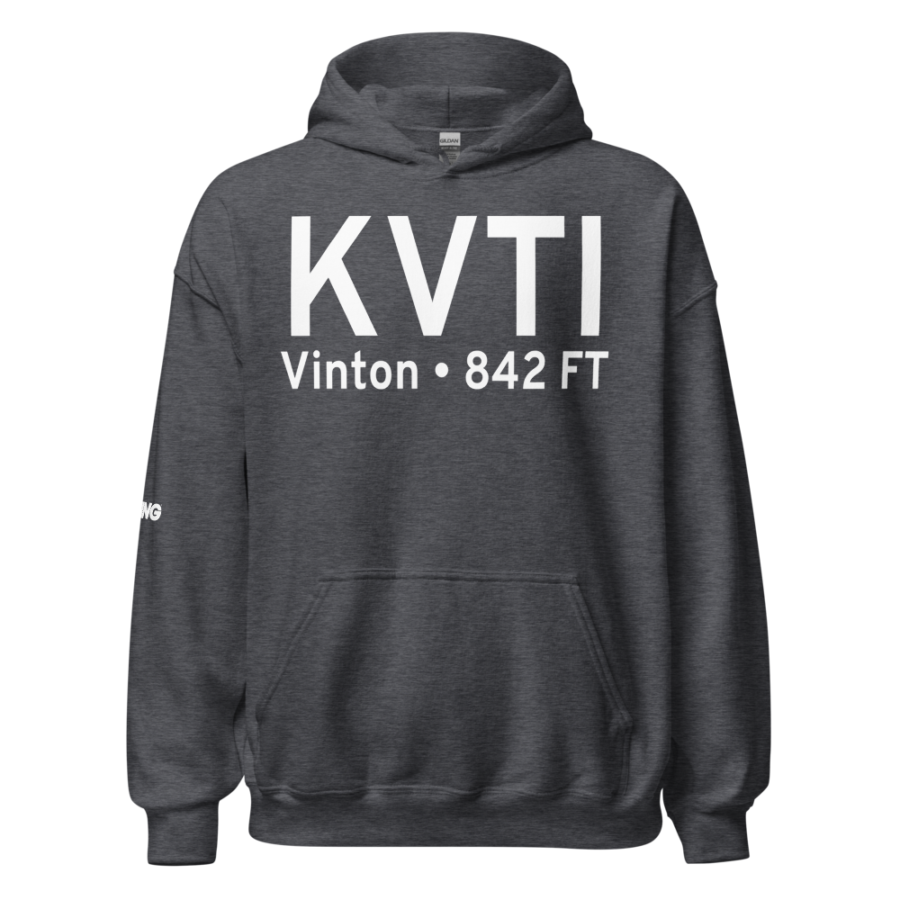 Vinton Veterans Memorial Airpark (KVTI) ICAO Hoodie Sweatshirt 