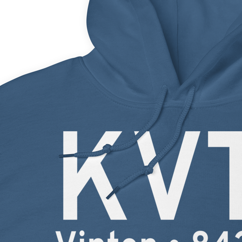 Vinton Veterans Memorial Airpark (KVTI) ICAO Hoodie Sweatshirt 