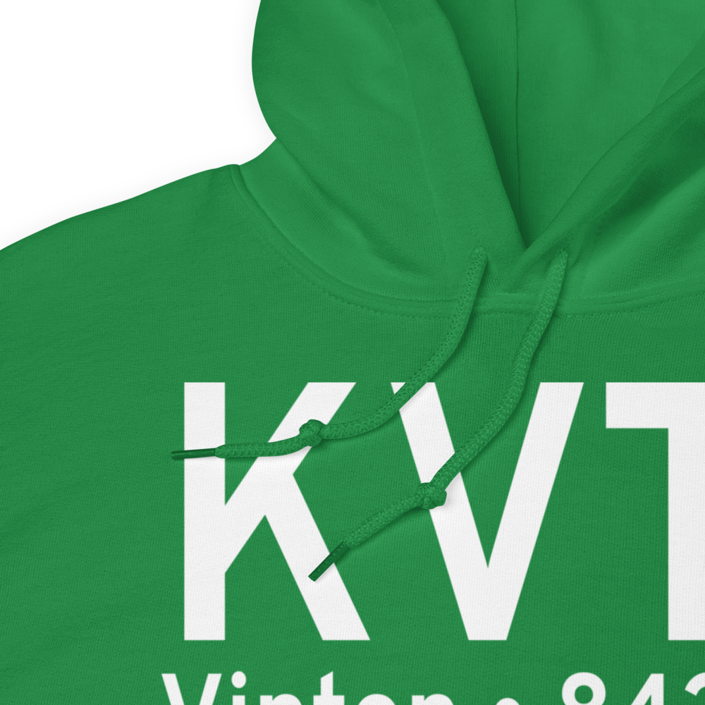 Vinton Veterans Memorial Airpark (KVTI) ICAO Hoodie Sweatshirt 