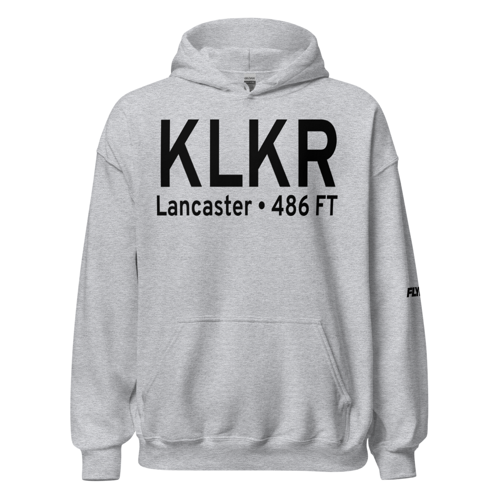 Lancaster County-Mc Whirter Field (KLKR) ICAO Hoodie Sweatshirt 