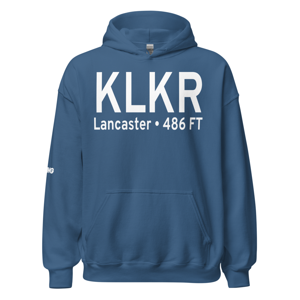 Lancaster County-Mc Whirter Field (KLKR) ICAO Hoodie Sweatshirt 