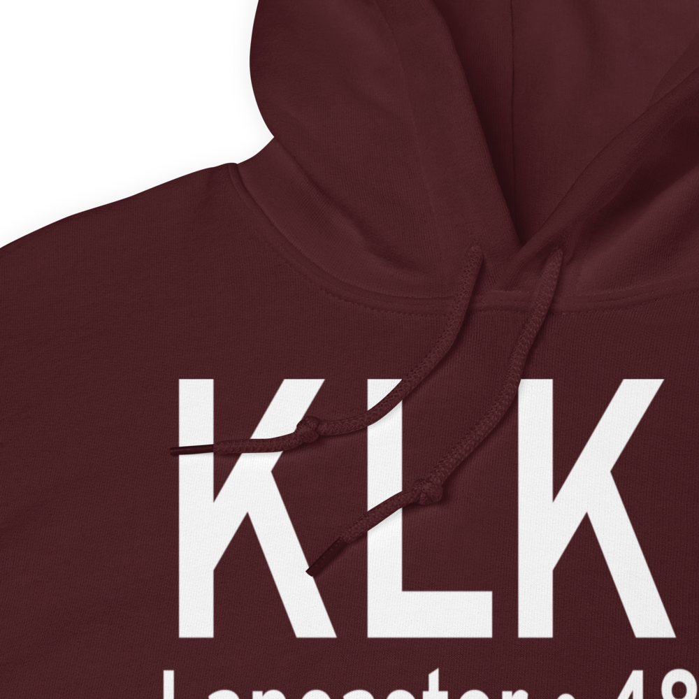Lancaster County-Mc Whirter Field (KLKR) ICAO Hoodie Sweatshirt 