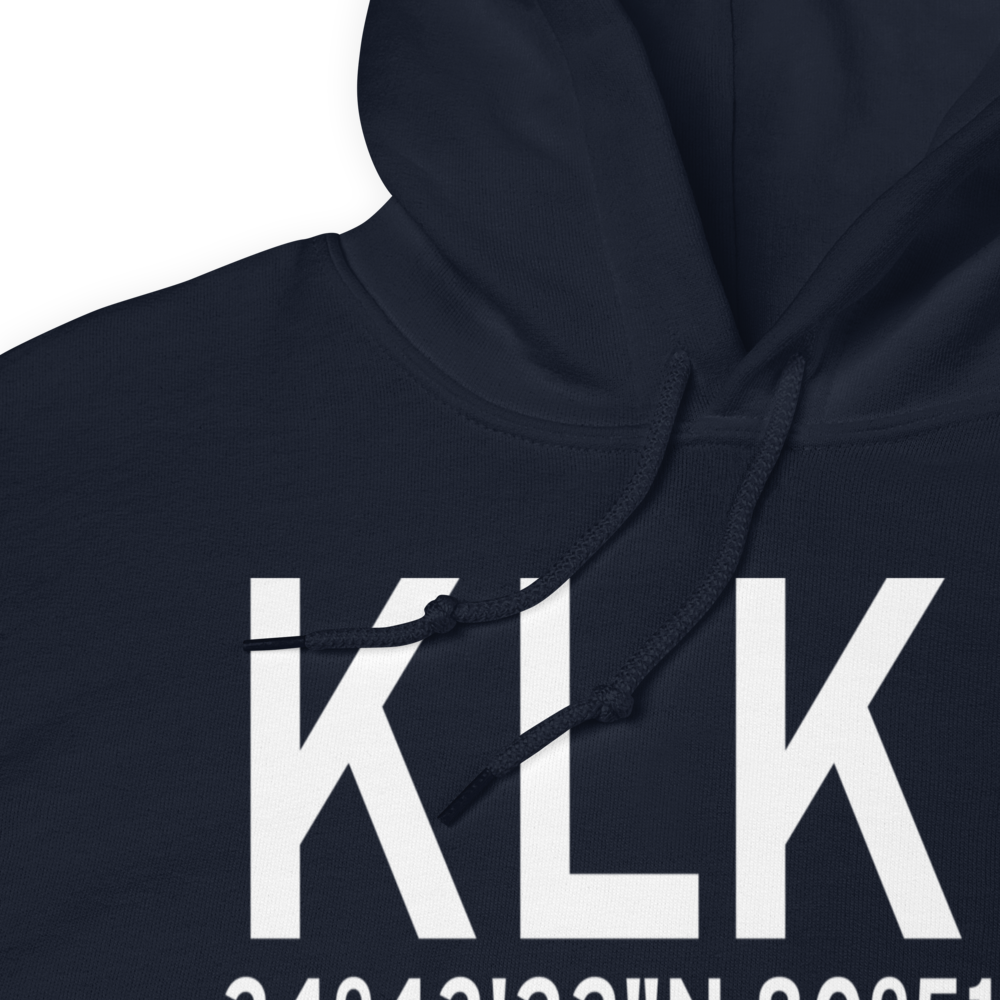 Lancaster County-Mc Whirter Field (KLKR) ICAO Hoodie Sweatshirt 