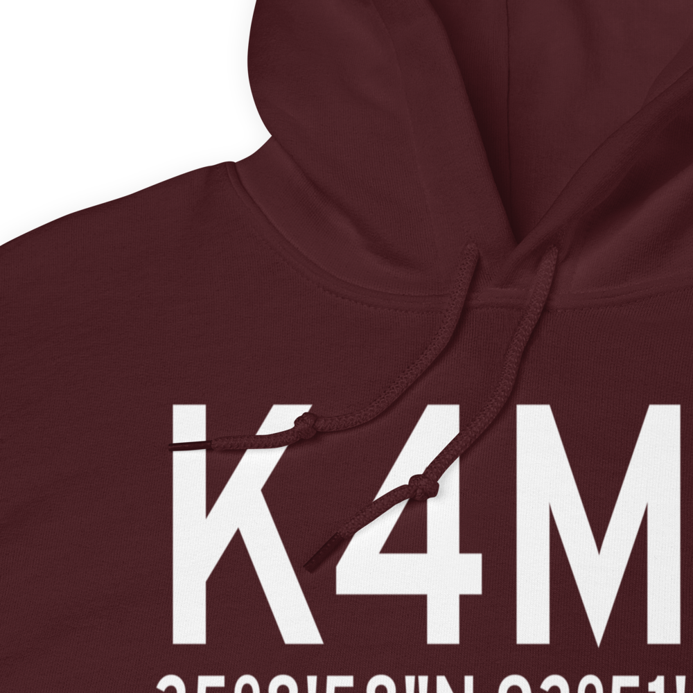 Booneville Municipal Airport (K4M2) ICAO Hoodie Sweatshirt 