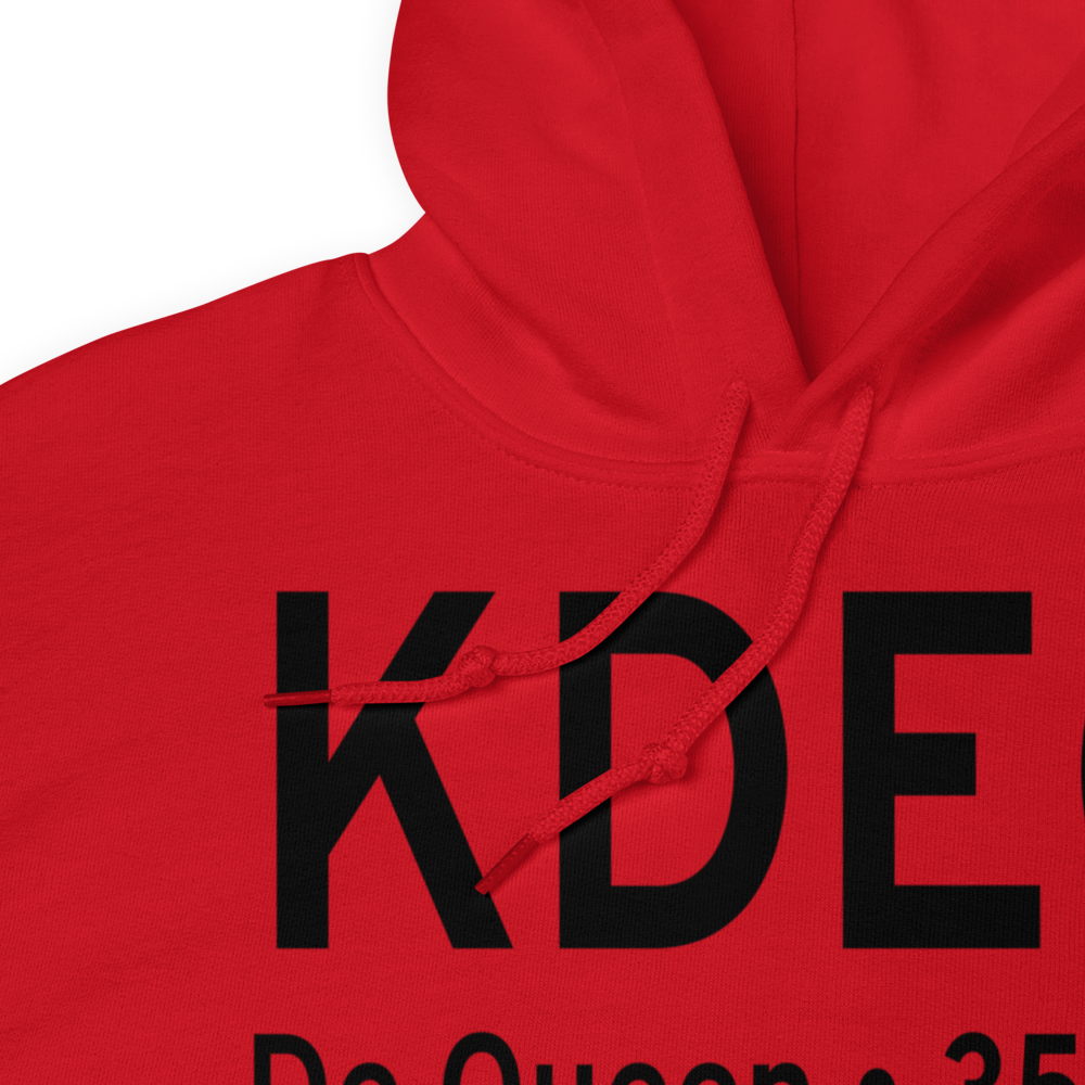 J Lynn Helms Sevier County Airport (KDEQ) ICAO Hoodie Sweatshirt 