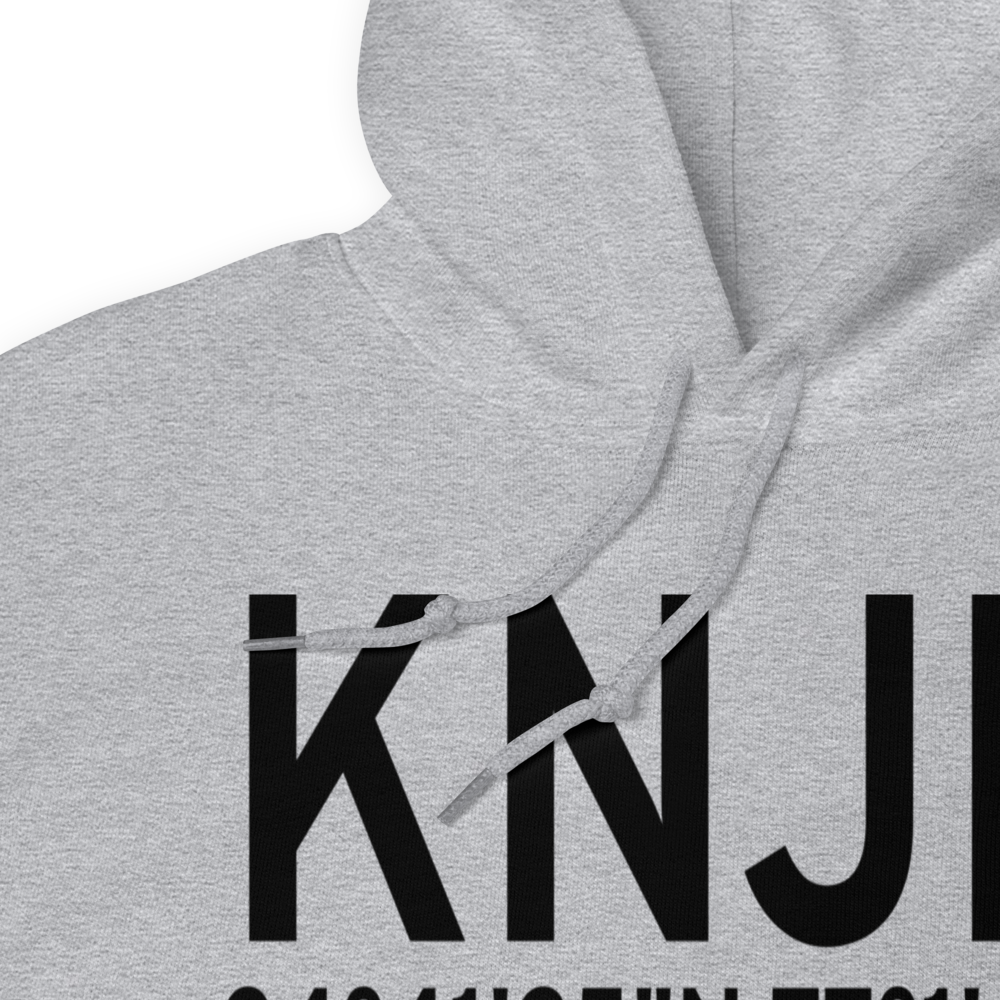 Bogue Field Mcalf Airport (KNJM) ICAO Hoodie Sweatshirt 